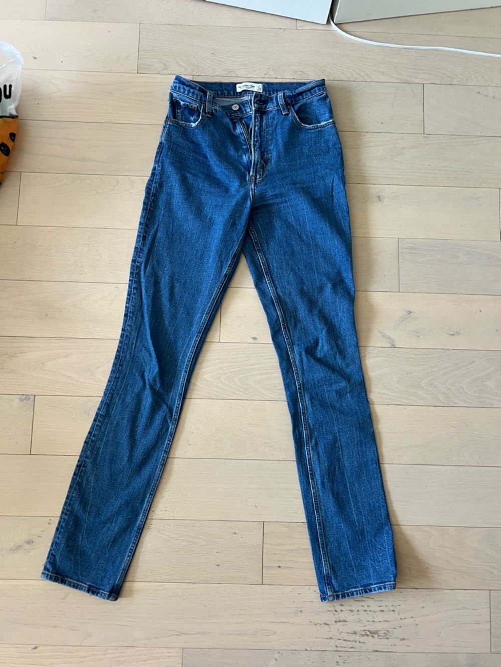 Abercrombie 90s Slim Straight ultra high rise Jeans - extra long